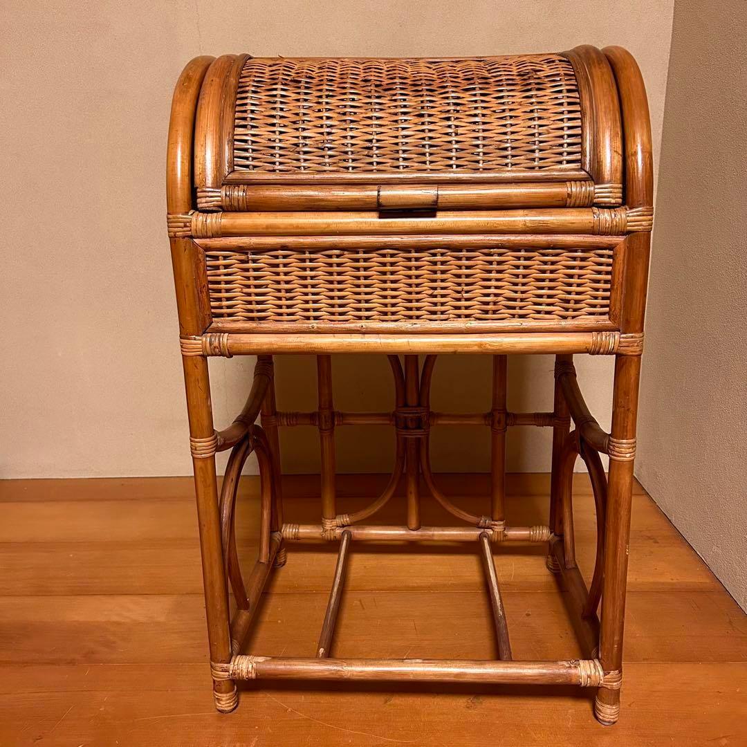 に*あ様 ラタン　チェスト　籐　アンティーク　ヴィンテージ　カフェ　北欧　棚　家