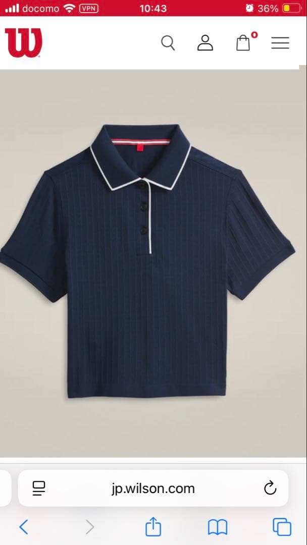 ウィルソン　センターコート ポロ