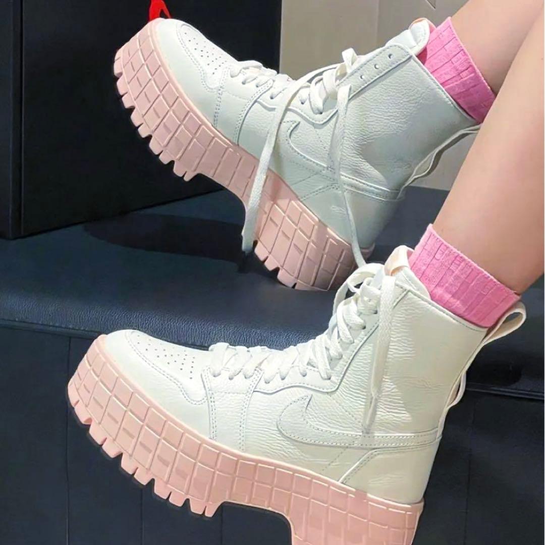 B*D様 NIKE 24cm エアジョーダン1 ブルックリン ピンク 厚底スニー