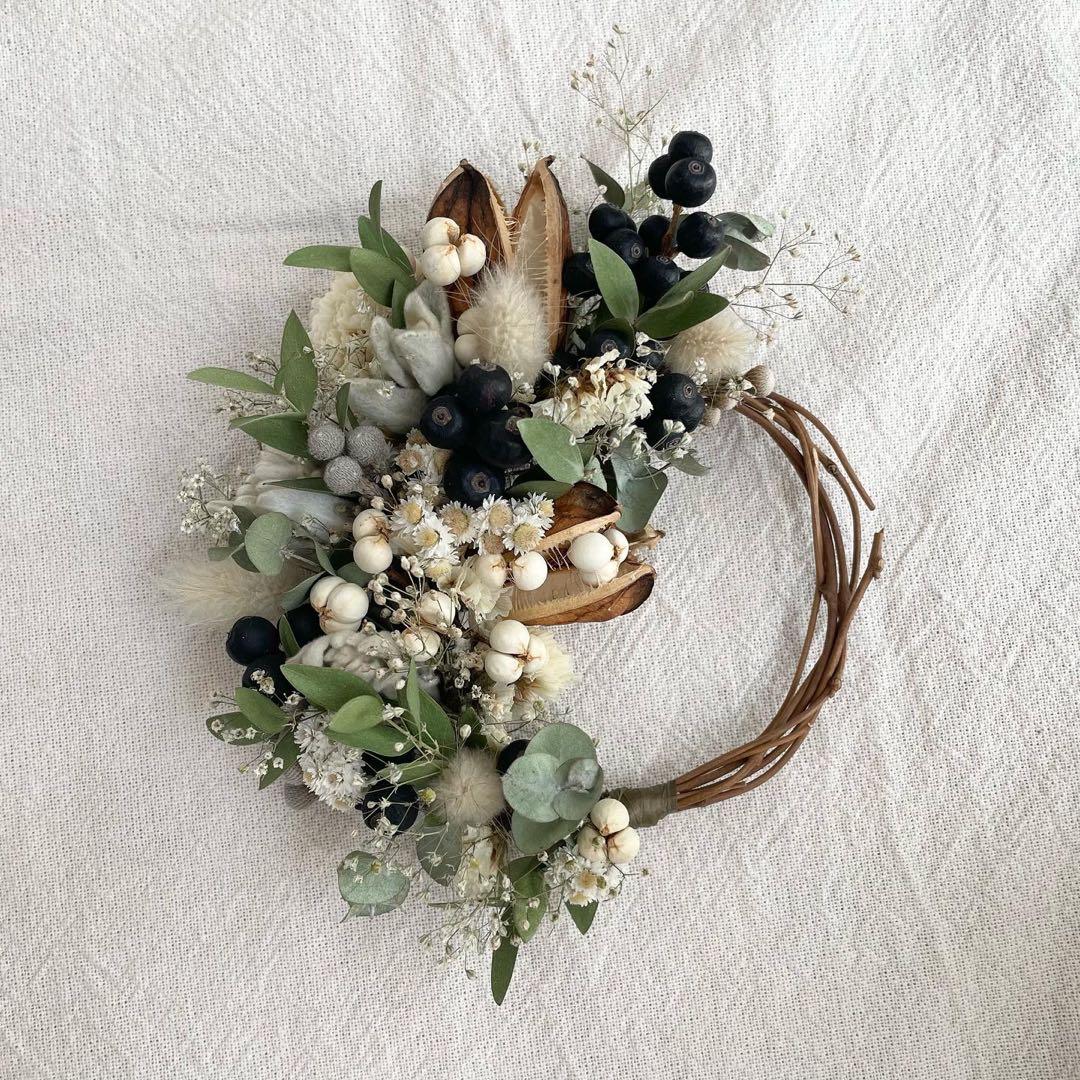 ユーカリと実もののハーフリース