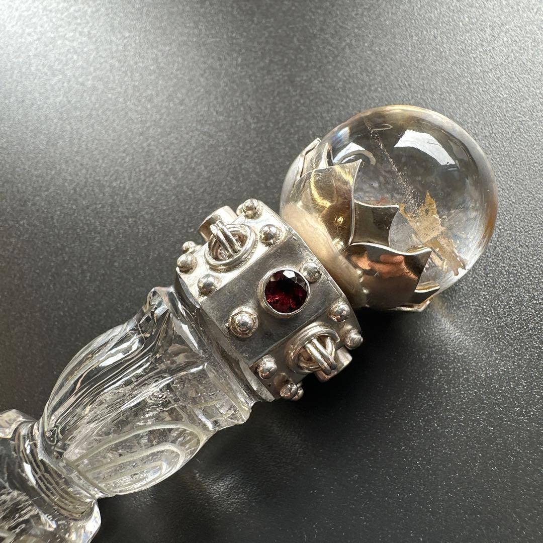 ヒーリングワンド　カーヴィング　クリスタル　法具　手彫り