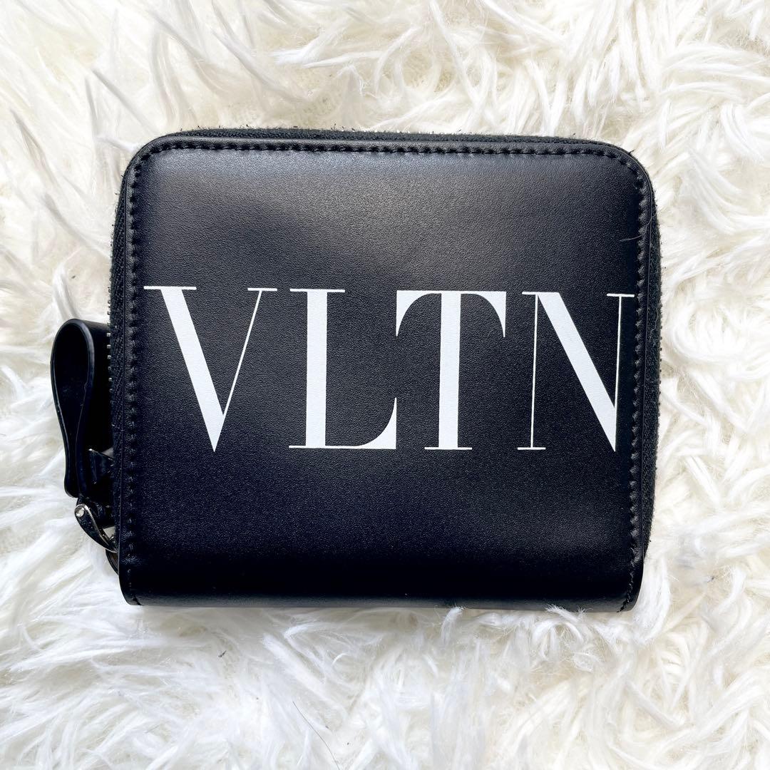 【付属品完備】ヴァレンティノ 財布 VLTN ブラック レザー
