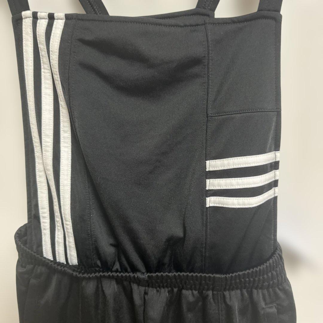 かアディダス　オーバーオール　サロペット　ブラック　Lサイズ