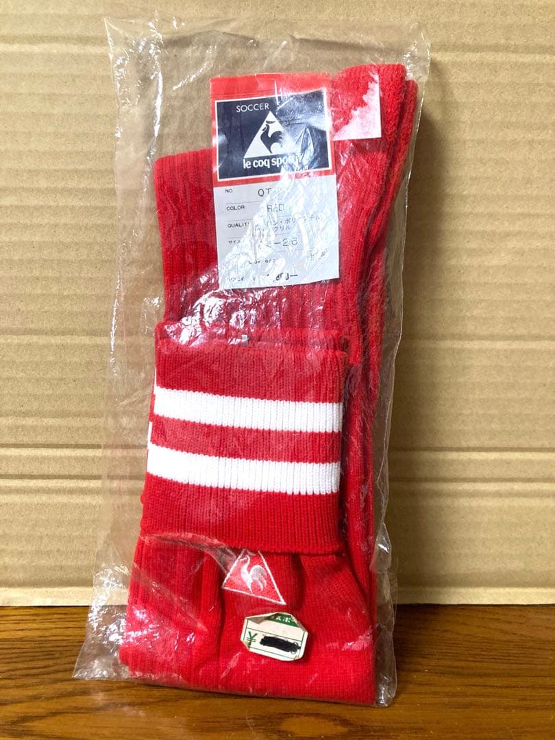 新品 ビンテージ 日本製 ルコック 24～26cm サッカーソックス 当時物