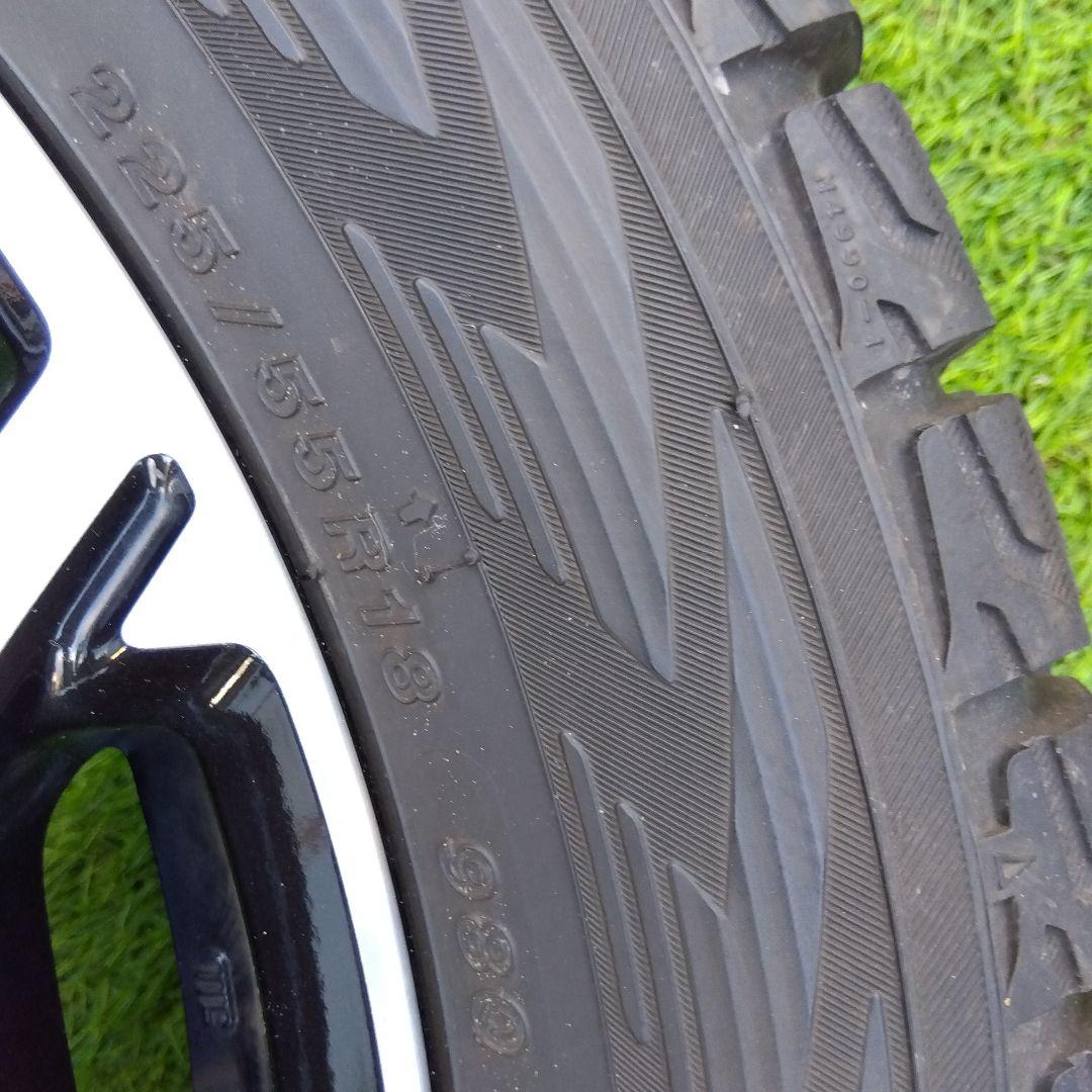 フォレスター SJG純正スタッドレスタイヤ 225/55R18 7J(4)