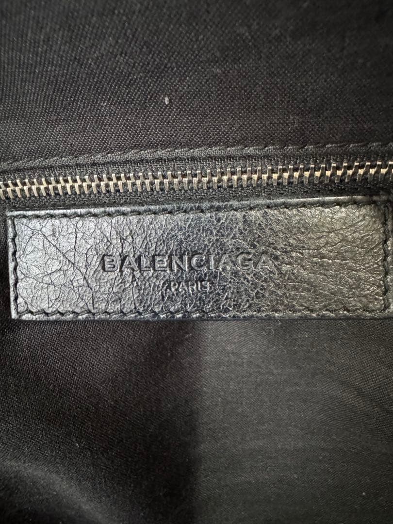 BALENCIAGA 黒 レザー バックパック