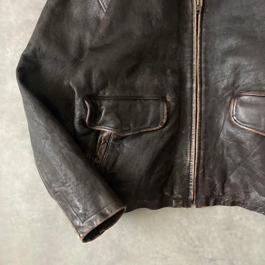 ジャケット・アウター 1990s OLD GAP ZIP UP LEATHER JACKET