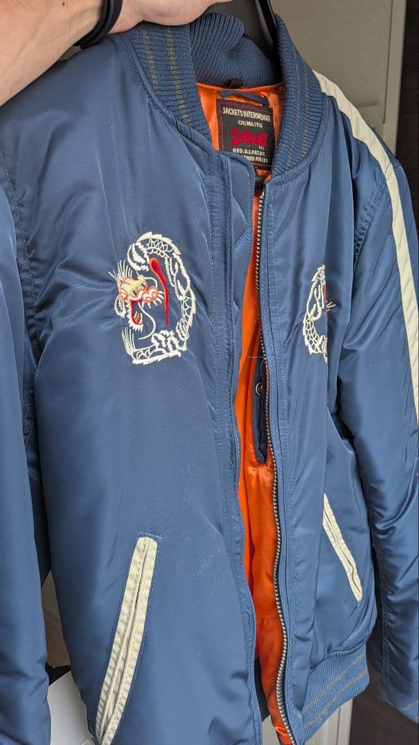 美品 Schott スカジャン 中綿入り