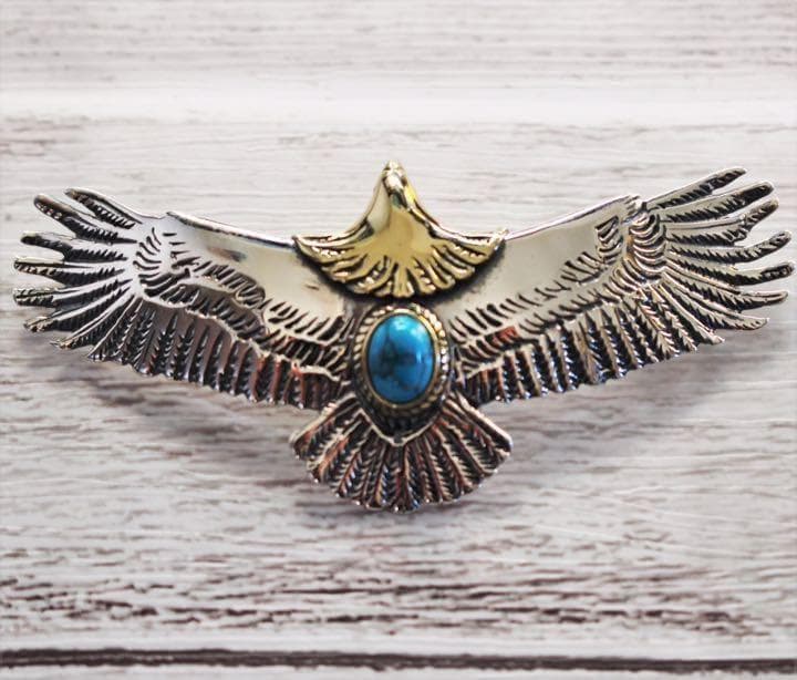 インディアンジュエリー ターコイズ イーグルネックレス silver925