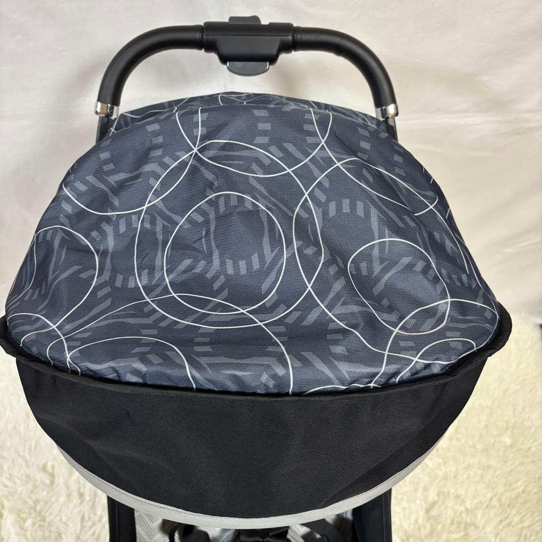 Aprica ナノスマート プラス　コンパクト　折りたたみ　ベビーカー　グレー