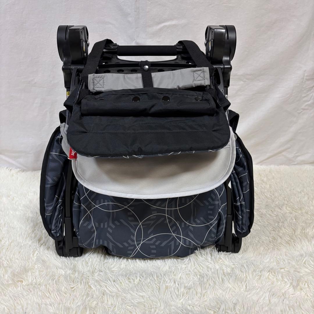 Aprica ナノスマート プラス　コンパクト　折りたたみ　ベビーカー　グレー