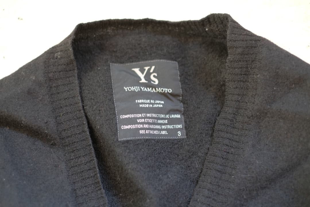 Y's Yohji Yamamoto 黒 カーディガン サイズ3