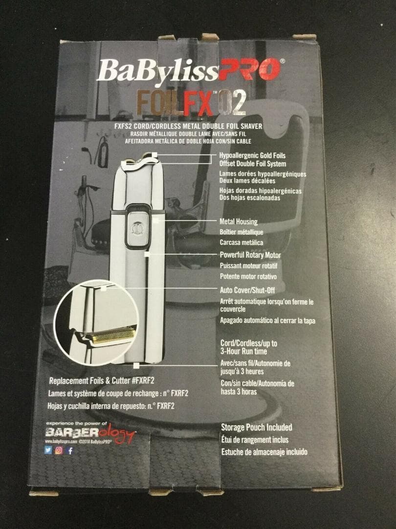 新品未使用 BaByliss Pro FOILFX02 Cordlessシルバー
