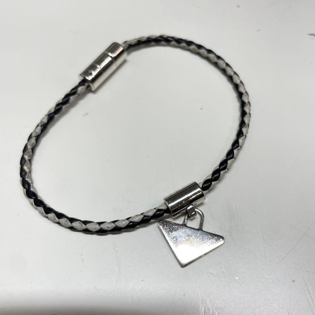 さ*郎様 PRADA 編み込みレザーブレスレット