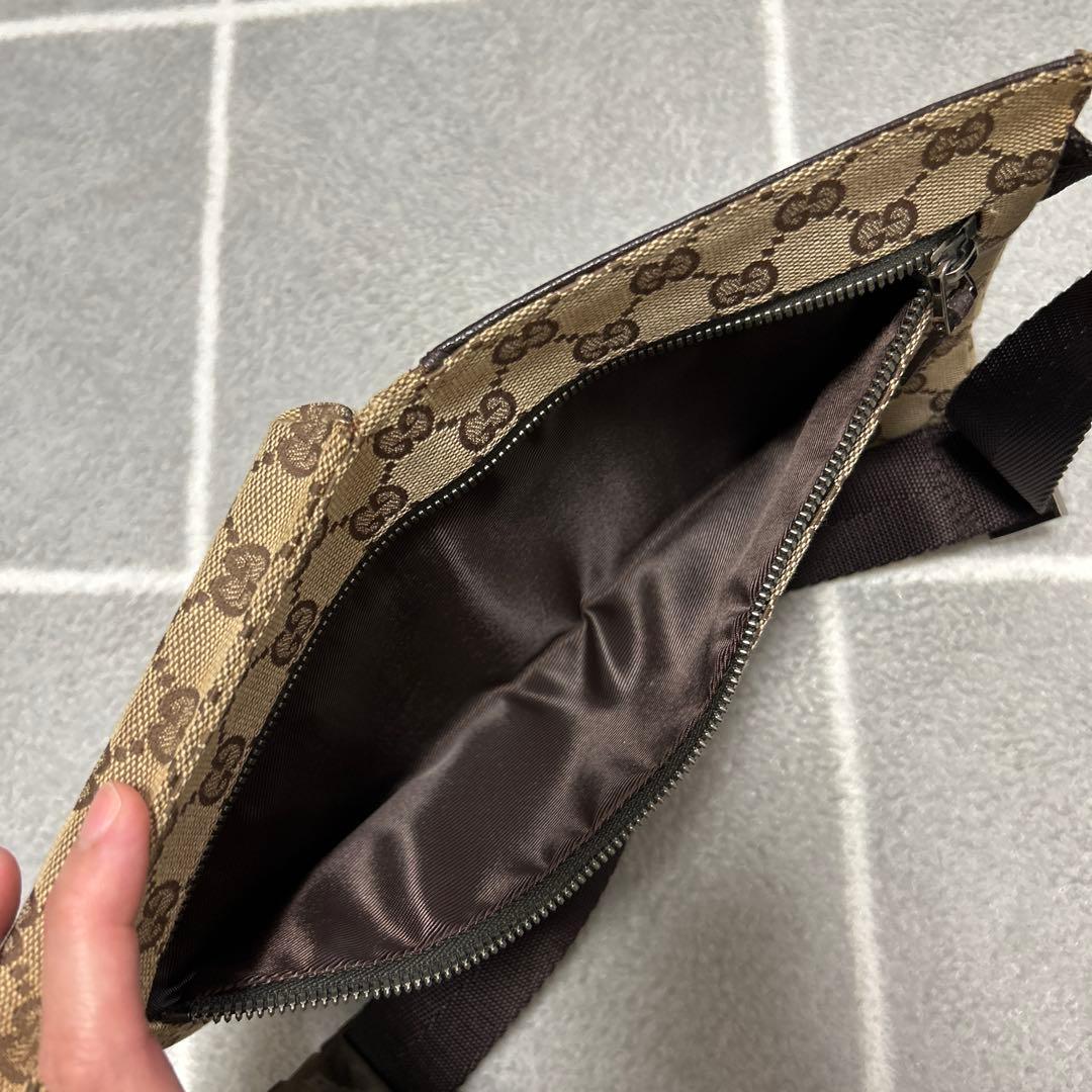 GUCCI ボディバッグ ベージュ/ブラウン　ウエストポーチ