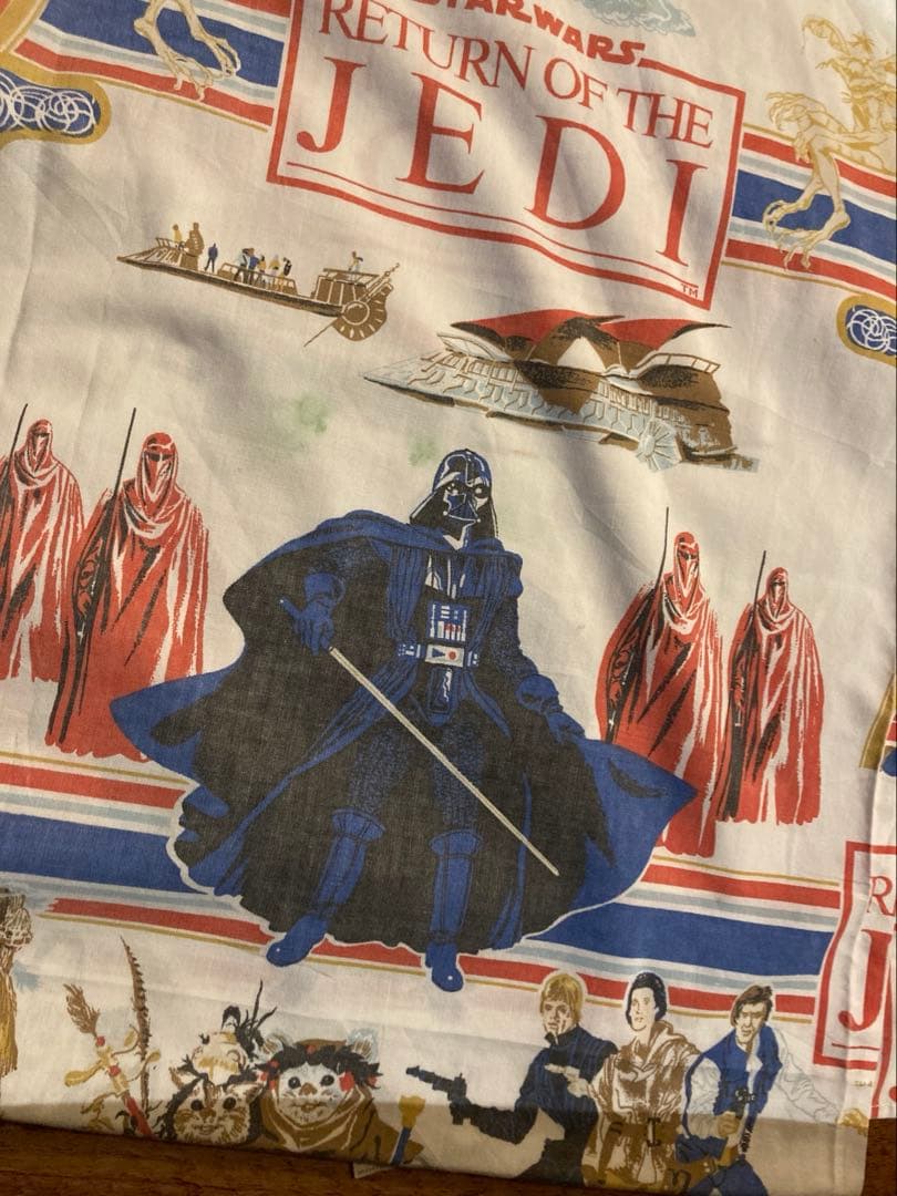 レア　ビンテージシーツ　スターウォーズ　フラット　ジェダイの帰還 R2D2
