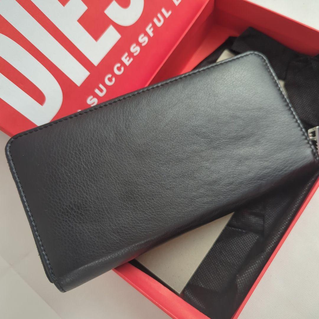 【美品】DIESEL ディーゼル 長財布 D ロゴ ジッピー ラウンド ジップ