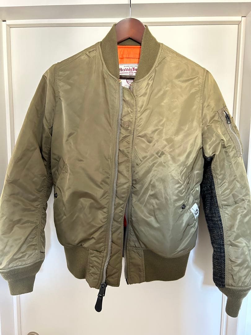 リ*メ様 GOOD ENOUGH ハリスツイード MA-1 M 藤原ヒロシ グッ