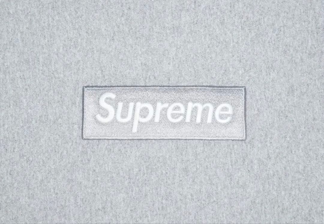 Supreme Box Logo Hooded Sweatshirt グレー
