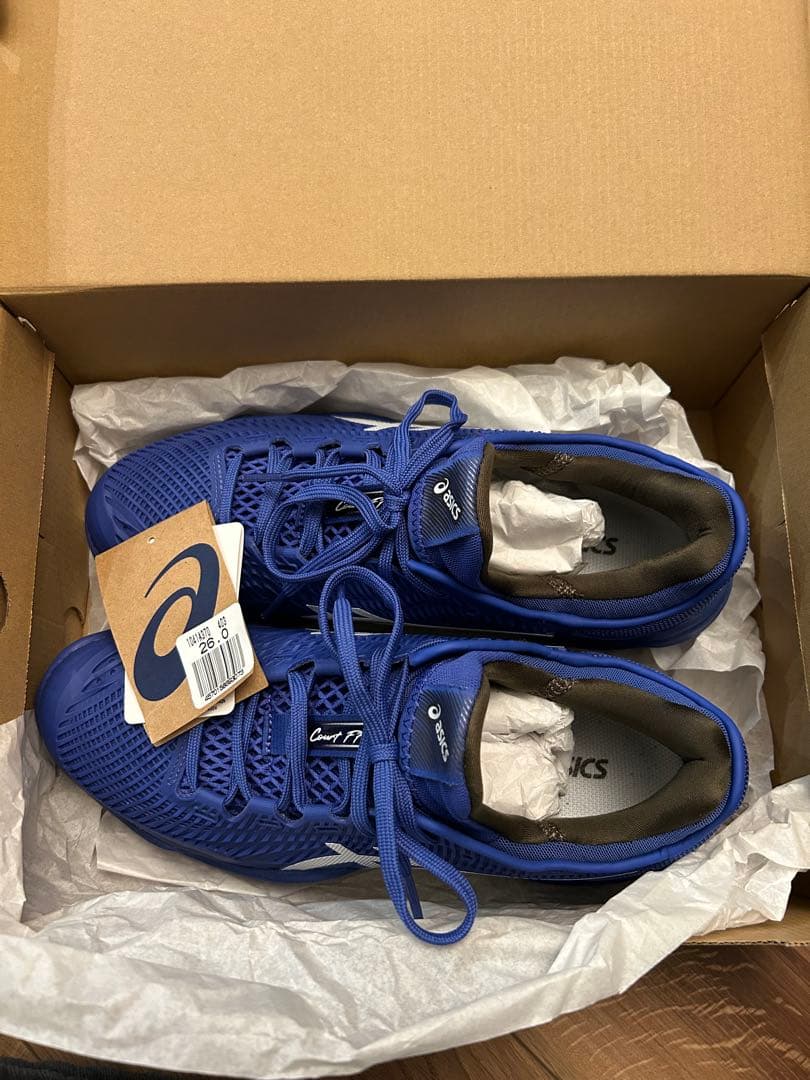 asics Court FF 3テニスシューズ 青 ジョコビッチ　アシックス