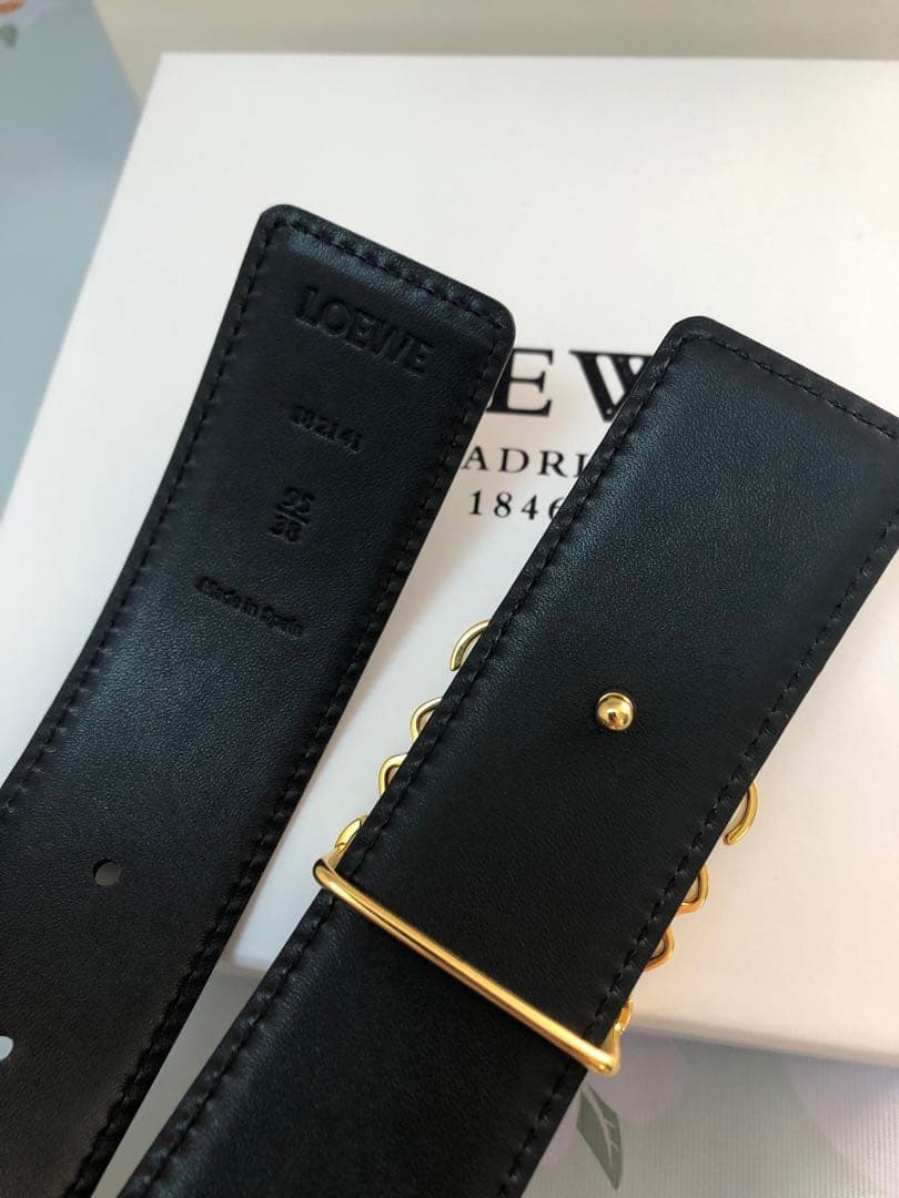 ロエベ　 アナグラムバックルベルト レザー　EUR95/110センチ　超美品