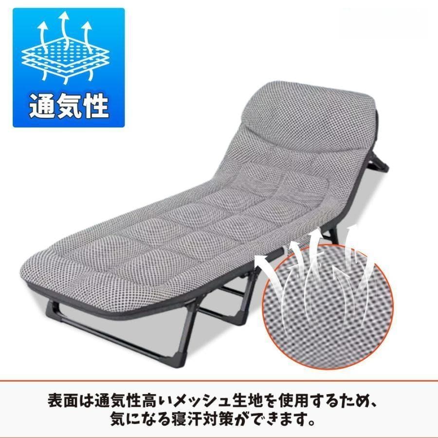 折りたたみベッド 60*180cm コンパクト 組立不要 軽量 折りたたみコット