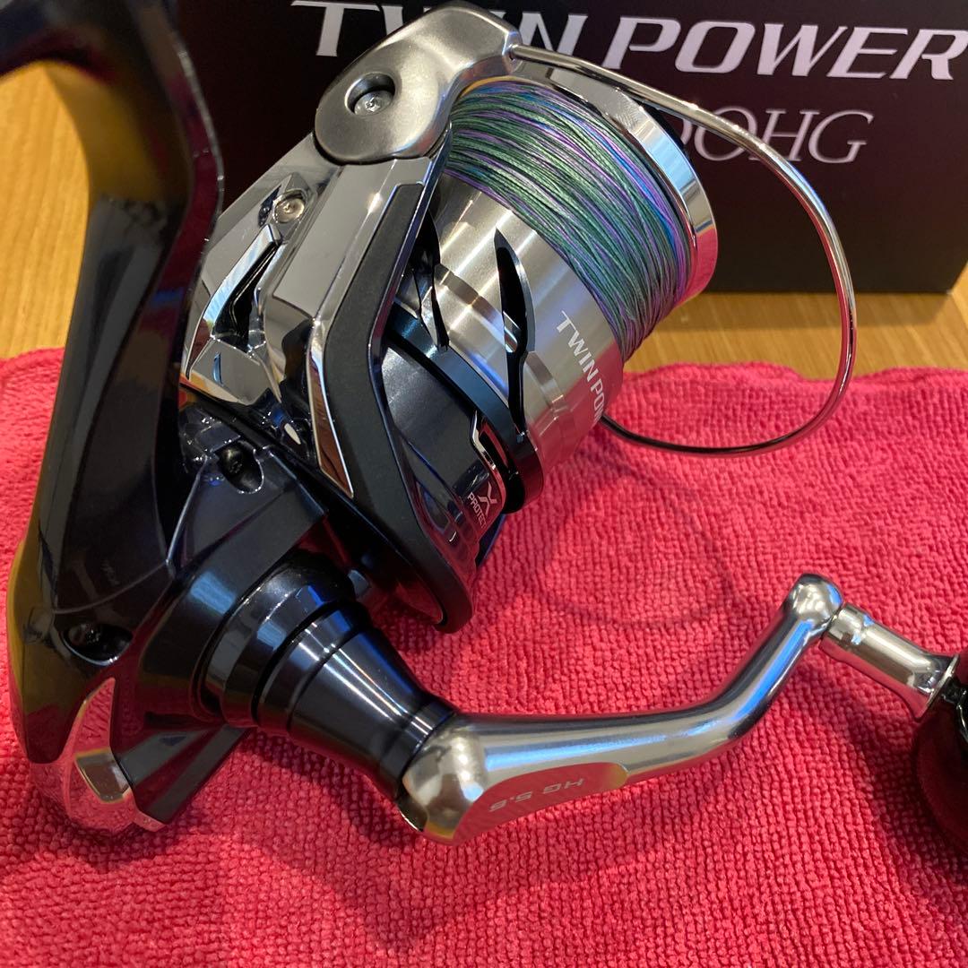 極美品 シマノ ツインパワーSW 8000HG 10×10 X8４号300m付き