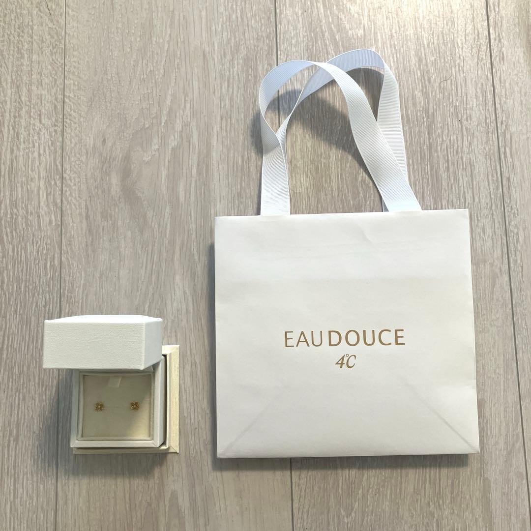 EAU DOUCE 4°C K18イエローゴールド ピアス　匿名配送　ヨンドシー