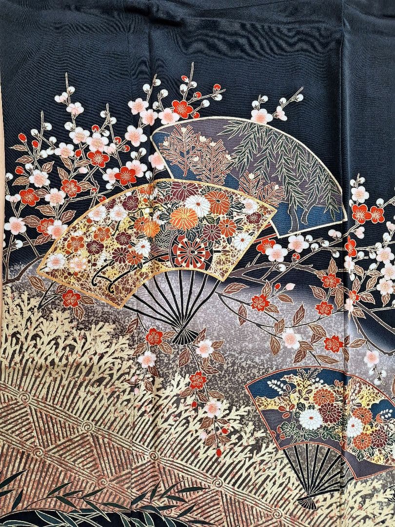 着物リメイクワンピース3655