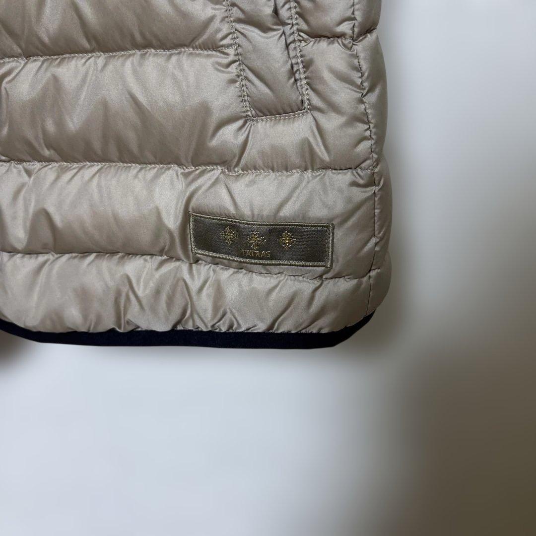 TATRASタトラス ベージュ モッズコートインナーダウンベスト付き