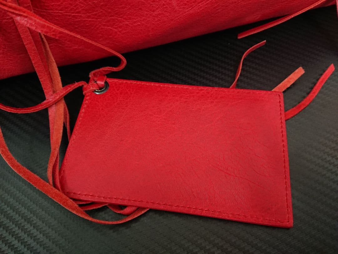 B バレンシアガ 2WAY ザ・シティ The City エディターズバッグ 赤