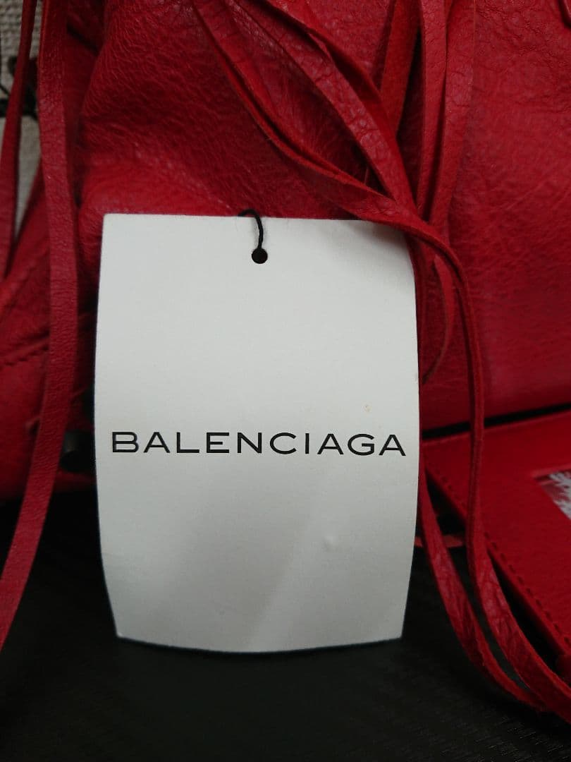 B バレンシアガ 2WAY ザ・シティ The City エディターズバッグ 赤