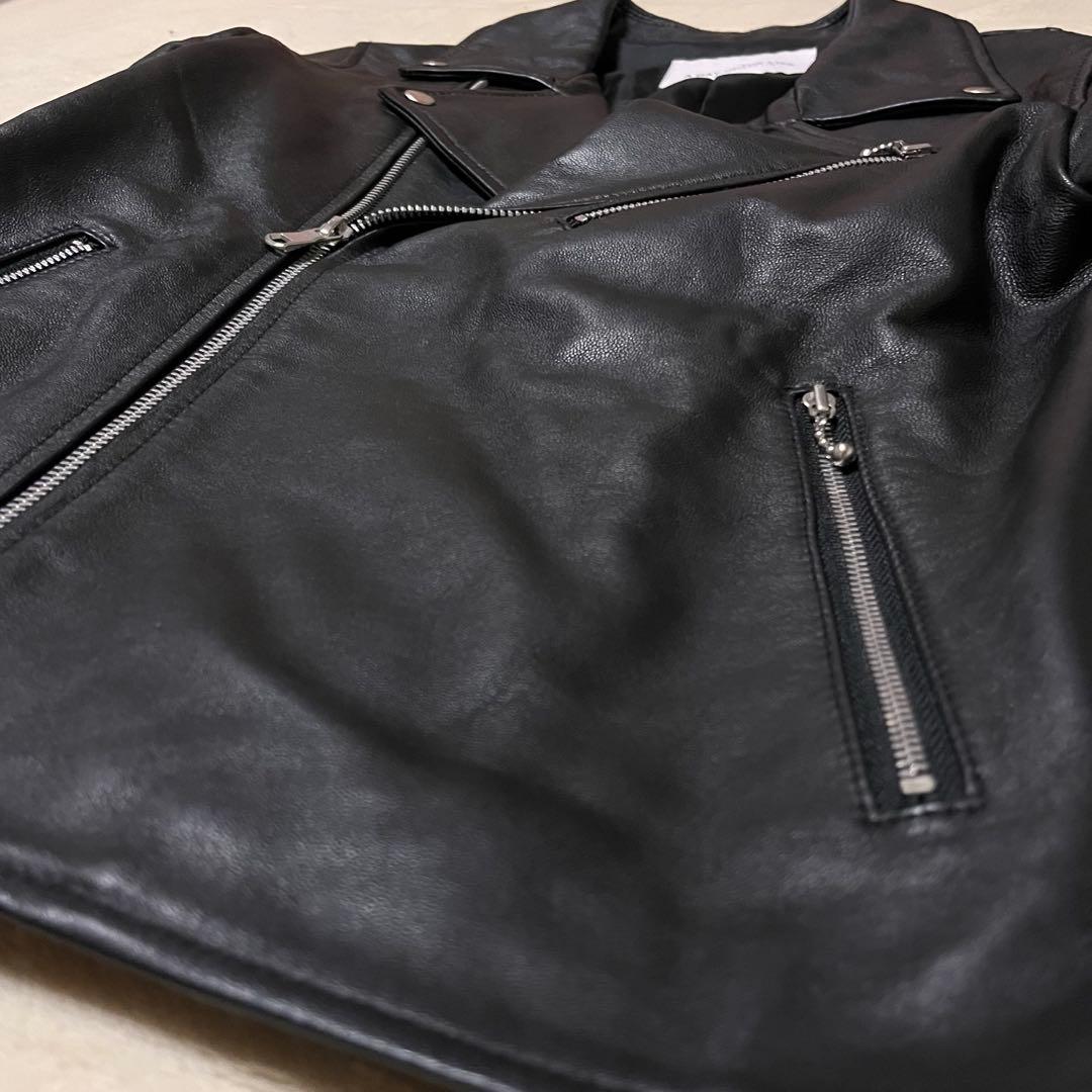 極美品✨UNITED ARROWS本革ダブルライダースジャケット　黒　40
