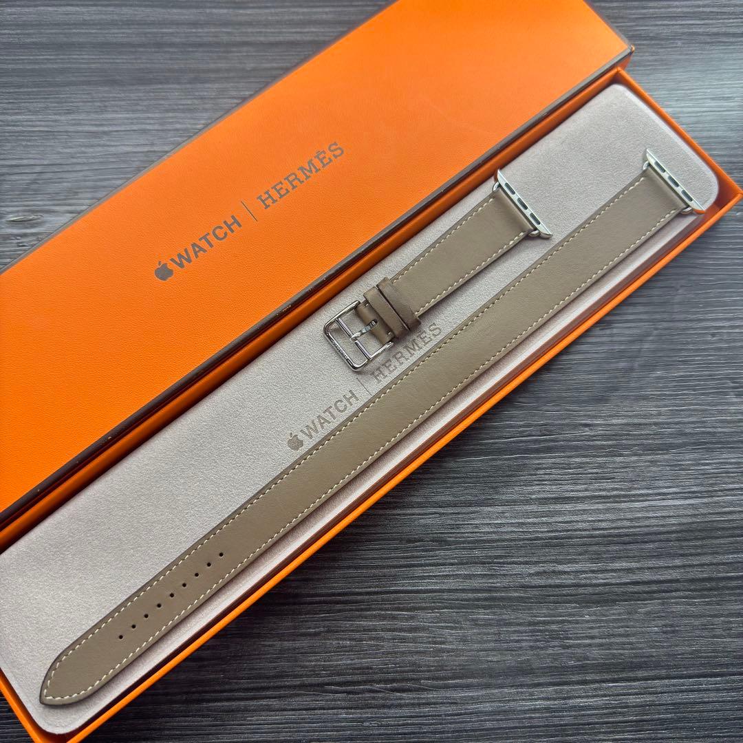 2874 Apple Watch エルメス　エトゥープ　ドゥブルトゥール　二重