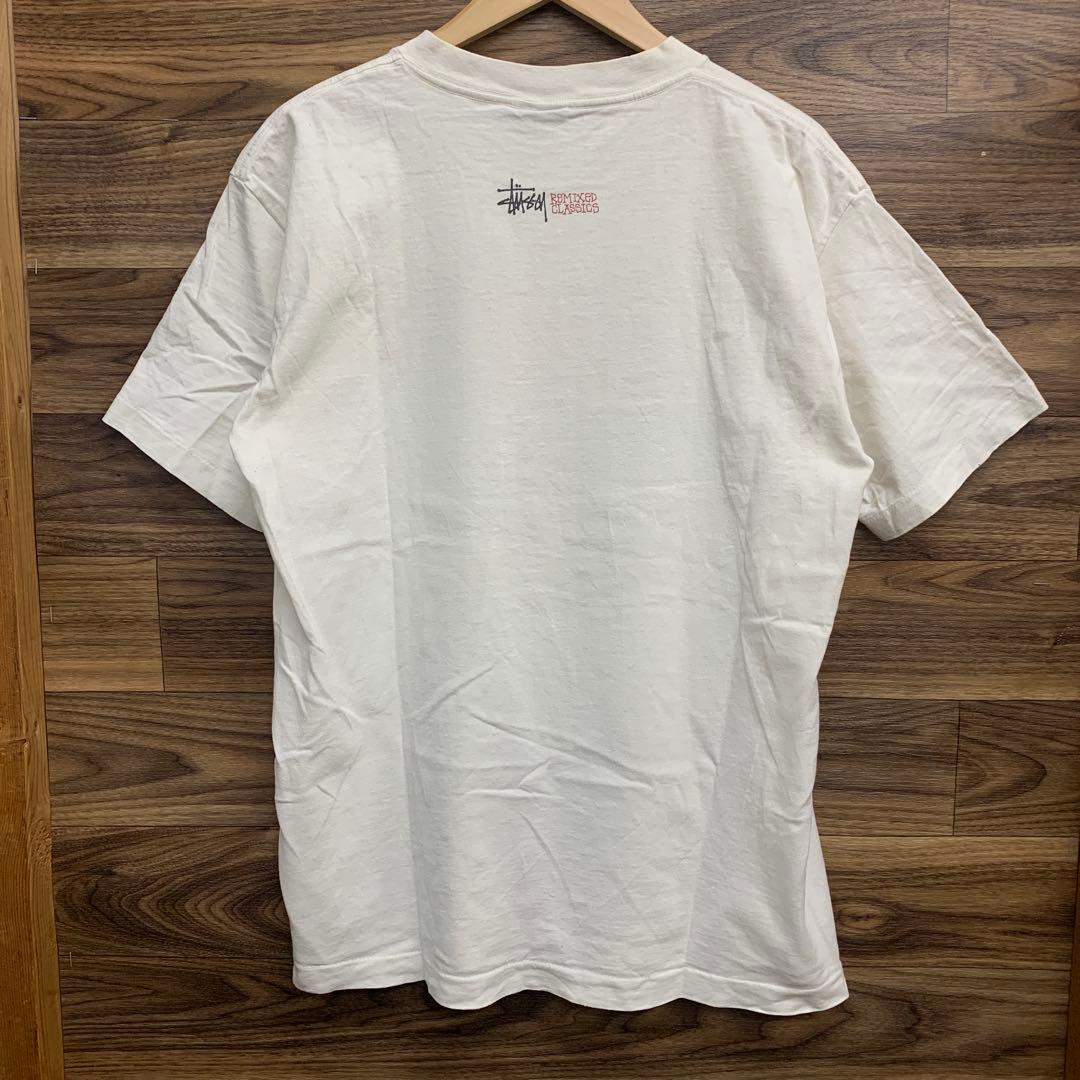 中古 90s OLD STUSSY 石膏像 プリントTシャツ 紺タグ USA製