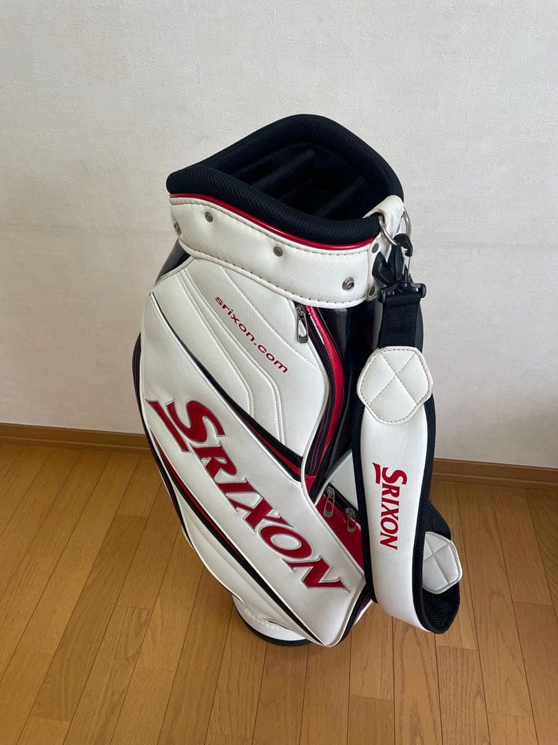 Srixon キャディバッグ　ホワイト/レッド