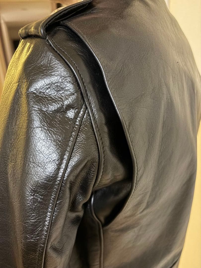 Schott ショット シングルライダース 牛革 ブラック サイズ36 USA製