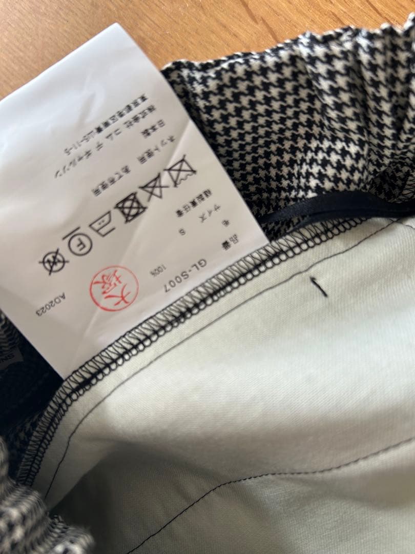 COMME des GARÇONS Sサイズ 　千鳥格子スカート　AD2023