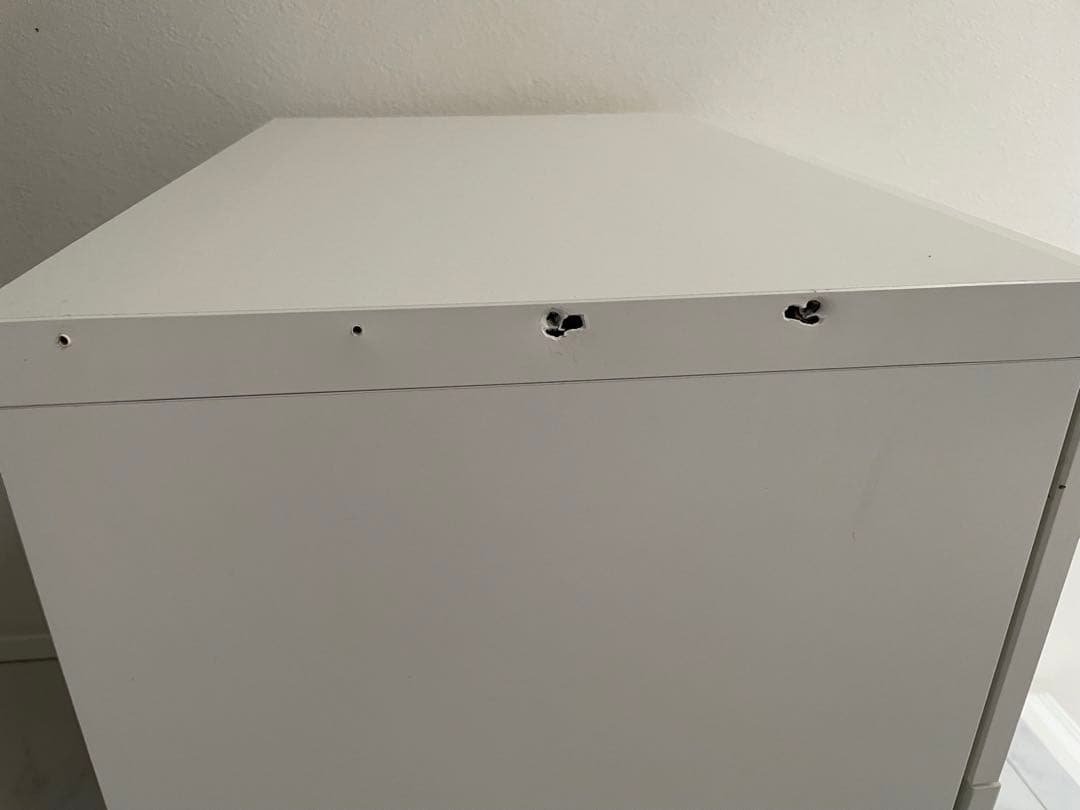 IKEA ベストー　プッシュオープン引き出し2段キャビネット収納　子ども部屋