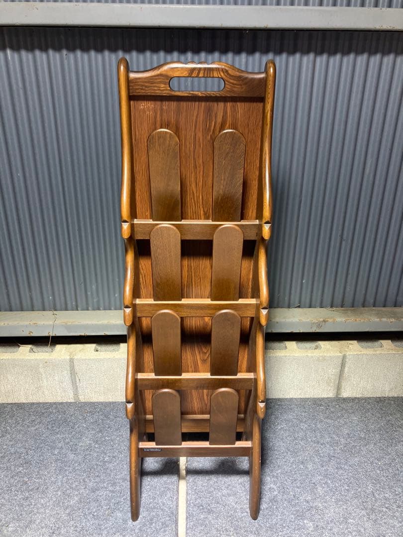 カリモク家具　スリッパラック　中古品　美品