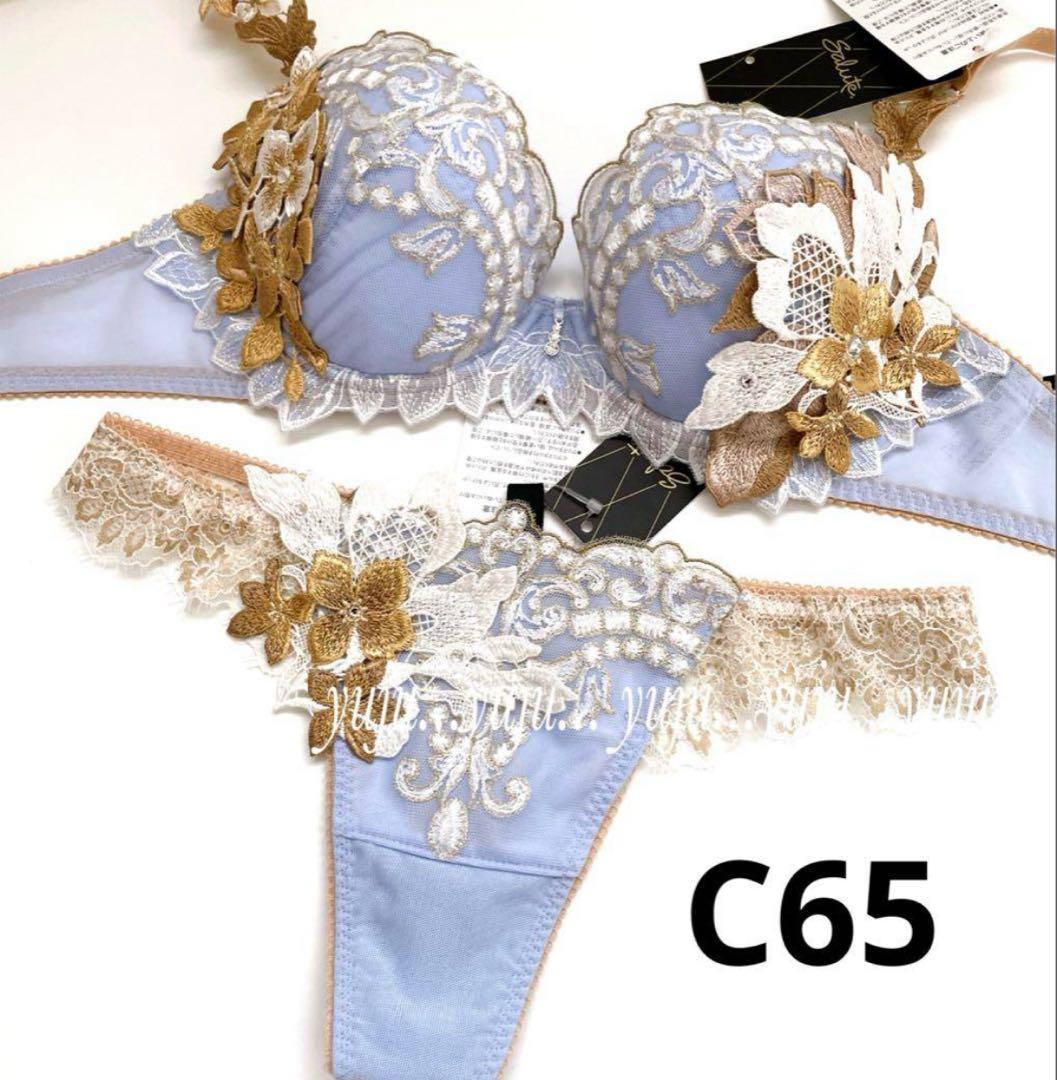 サルート 02G 新品タグ付 P-upブラTバックM C65 PU