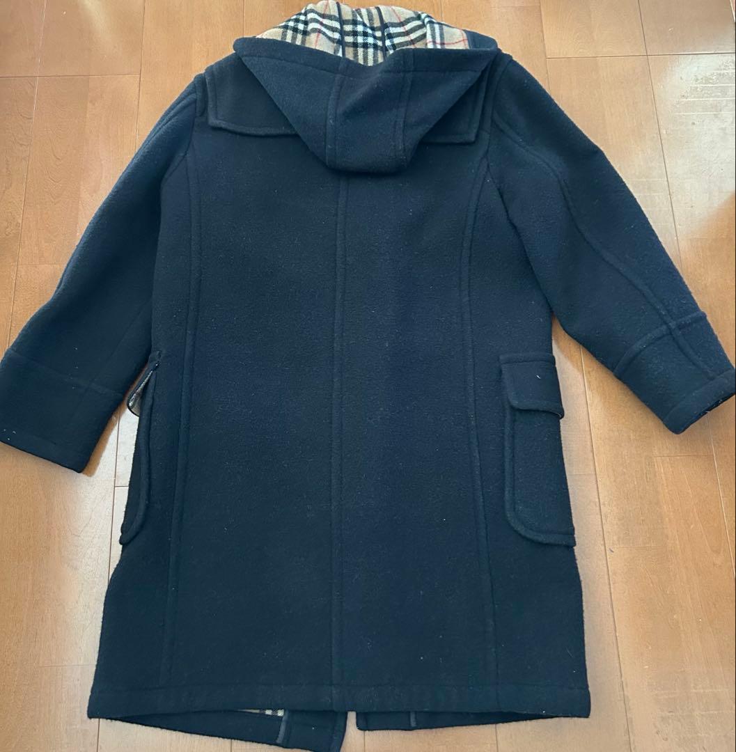 バーバリー ブルーレーベル ダッフルコート 黒　38 総裏ノバチェック