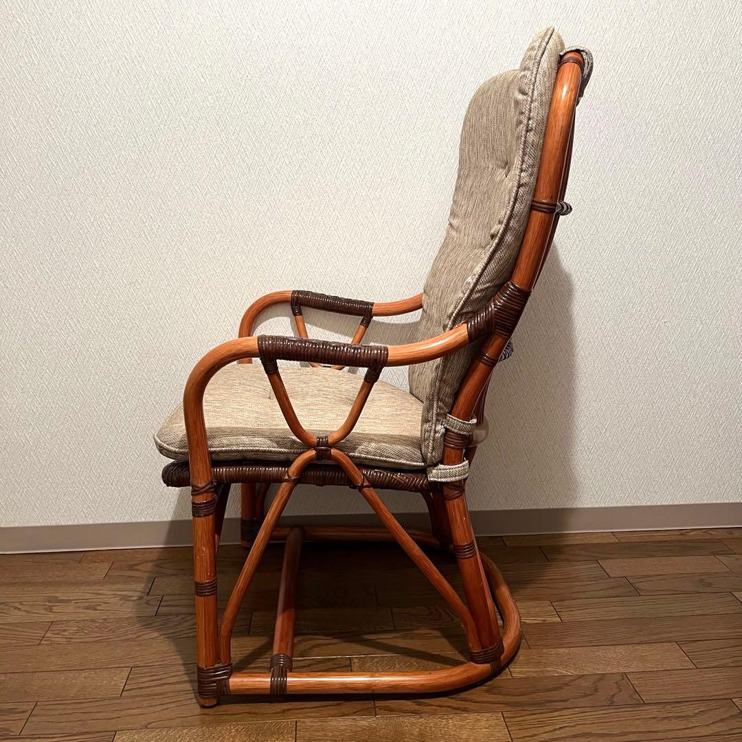 kazama カザマ アコルデアームチェア ラタン チェア ハイバック 椅子 籐
