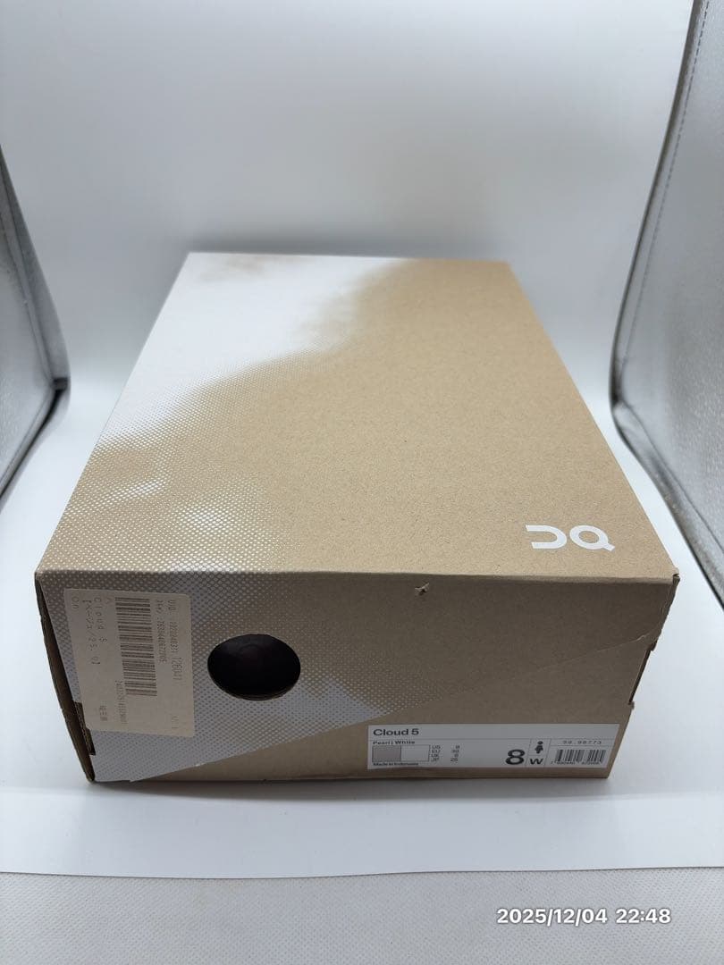 ON Cloud5 ランニングシューズ パール/ホワイト レディース 25cm