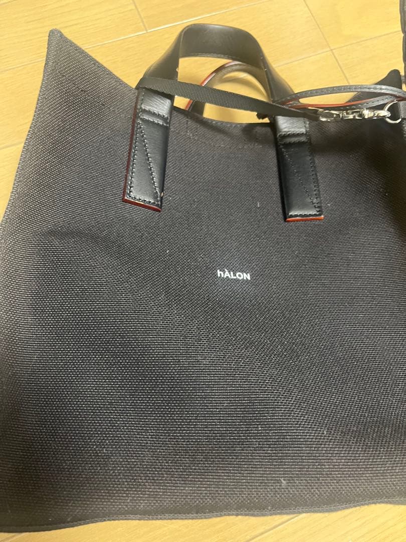 HALON ブラック トートバッグ