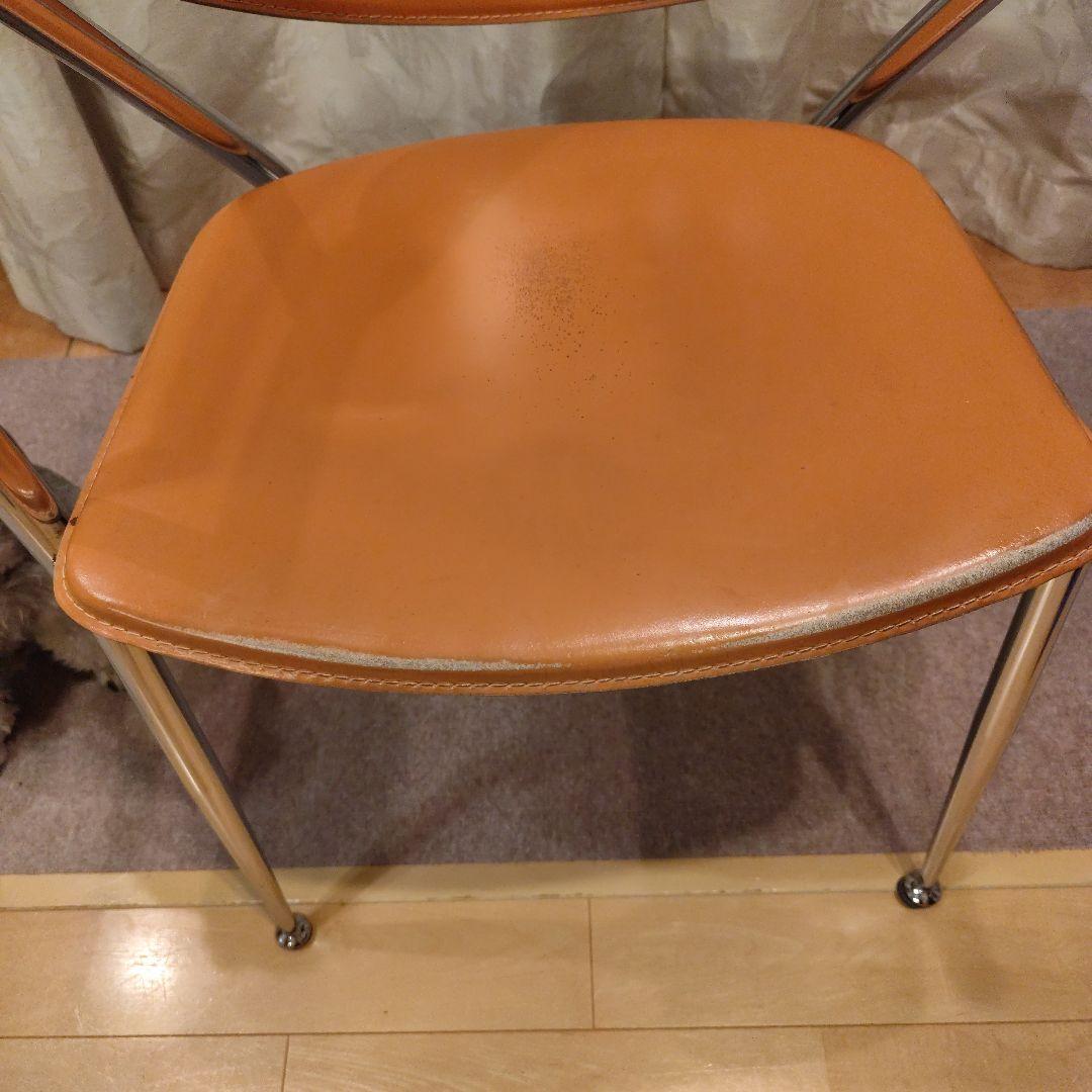 CALLIGARIS カリガリス レザー アーム ダイニングチェア