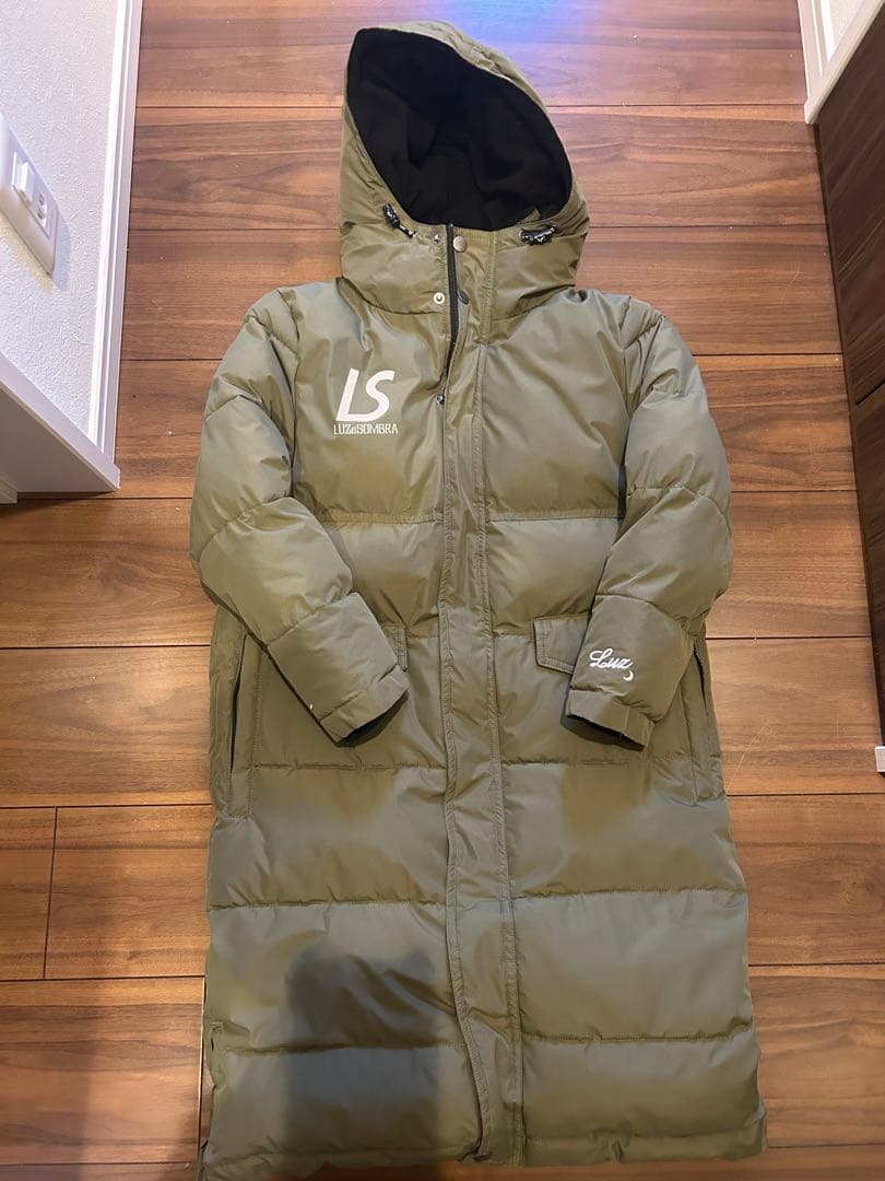 Luz e Sombra フード付きロングダウンコート 130-140