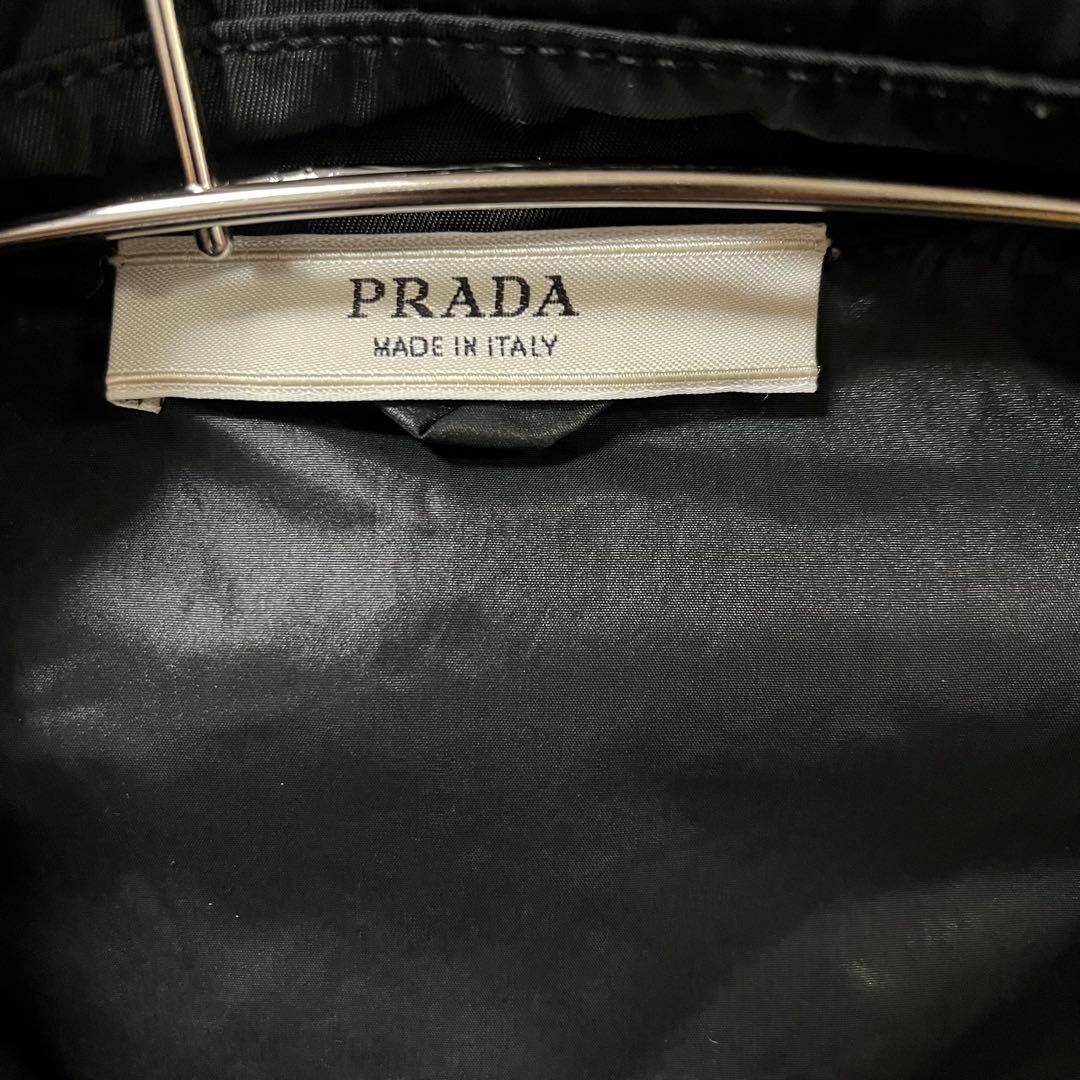 美愛さま♡PRADA プラダ ブラック 黒 ナイロン トレンチコート