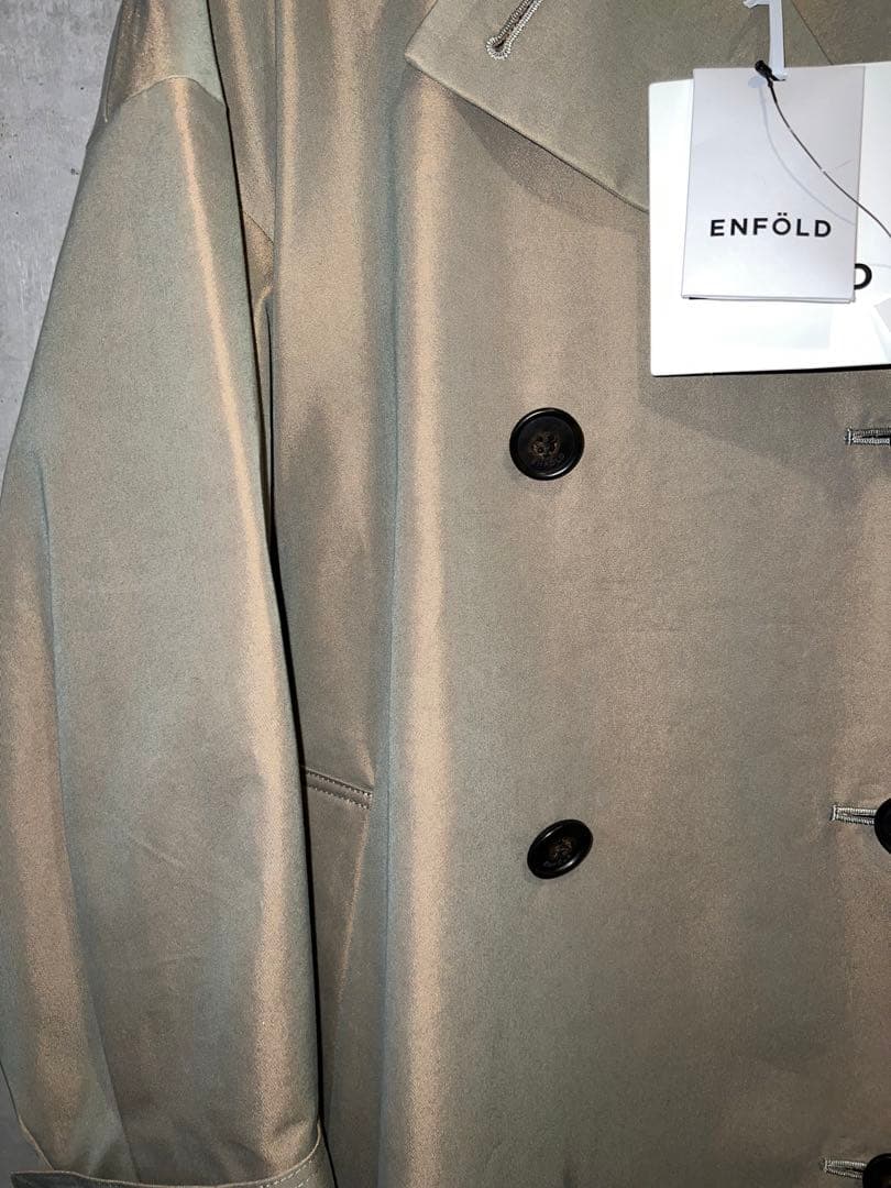 定価¥77,000【新品タグ付き】ENFOLD トレンチコート　カーキ