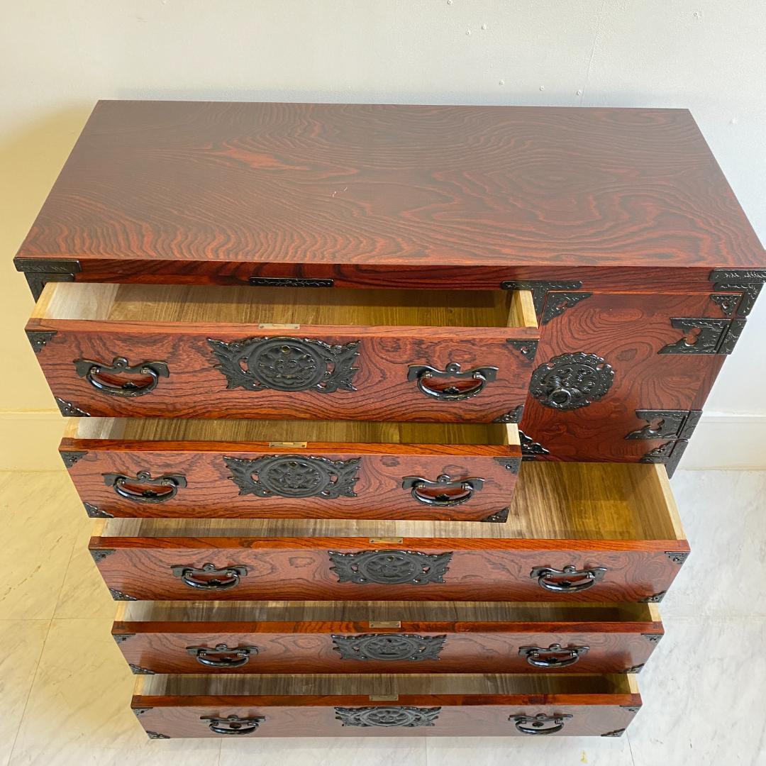 岩谷堂箪笥 チェスト 民芸家具 検査済証付き 和箪笥 民芸タンス 中古